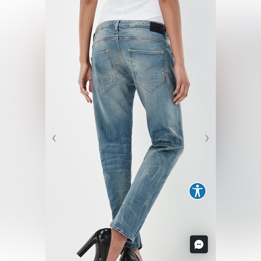 G-Star Raw Arc 3D Low Boyfriend Women Jeans Size W25 L28
